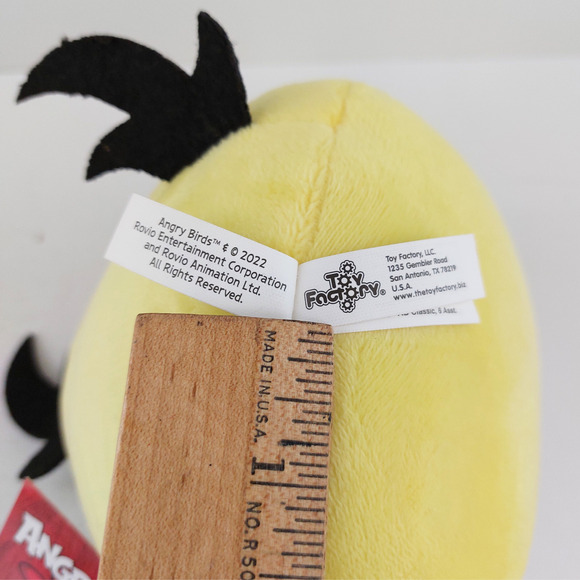 Angry Birds Yellow Chuck Plush Toy Stuffed Animal 5” Rovio Soft Doll New w/ Tag - Picture 10 of 12